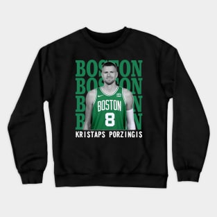 Boston Celtics Kristaps Porzingis Crewneck Sweatshirt